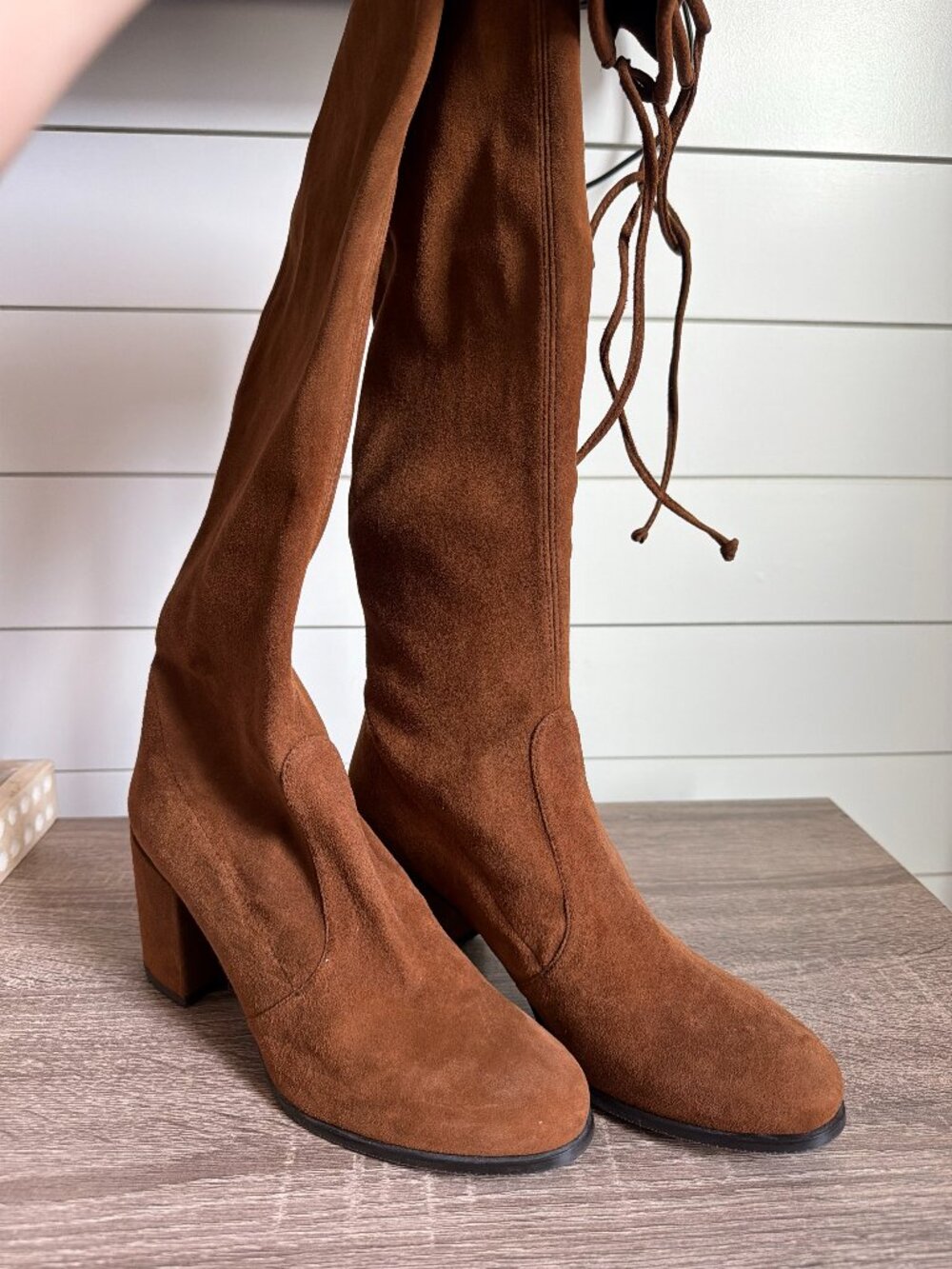 Stuart Weitzman New 8.5 Over the Knee Camel Suede Boots.